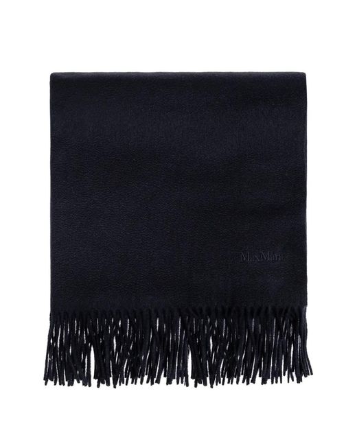 Sciarpa Con Frange di Max Mara in Blue