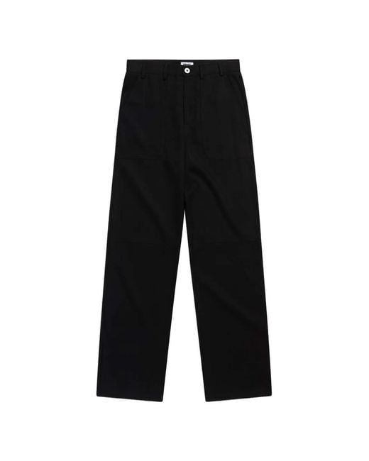 KROST Black Elliot Patch-Pocket Trousers for men