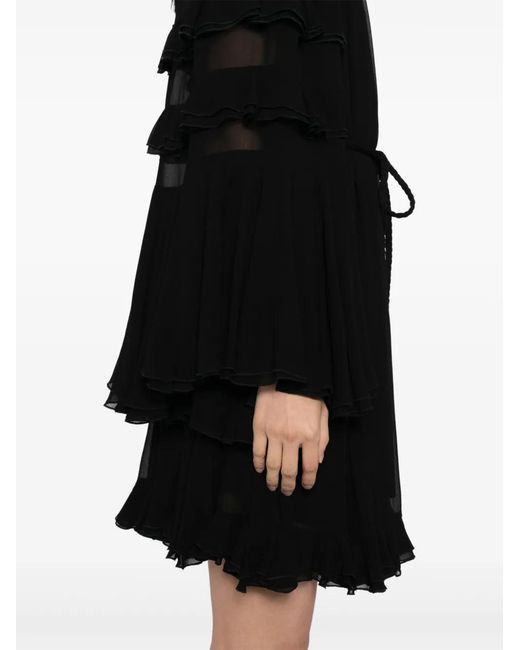 Alice + Olivia Black Viscose Dress