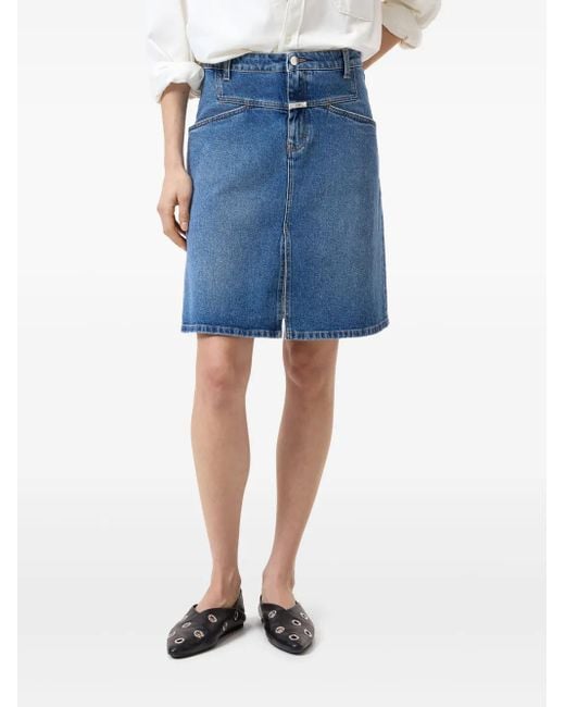 Closed Blue Denim Mini Skirt