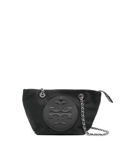 Tory Burch Black Ella Chain-Strap Shoulder Bag