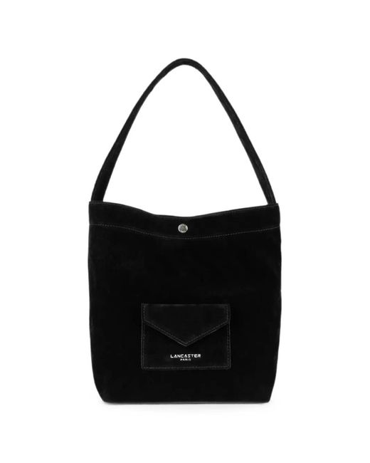 Lancaster Black Logo-Detail Bucket Bag