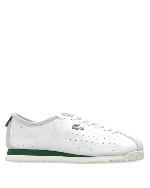 Lacoste White Club-Low Perforated Low-Top Sneakers