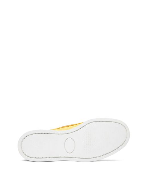 Scarosso Yellow Oprah Leather Boat Shoes