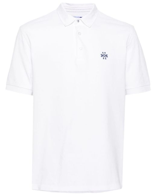 Jacob Cohen Poloshirt Met Geborduurd Logo in het White voor heren