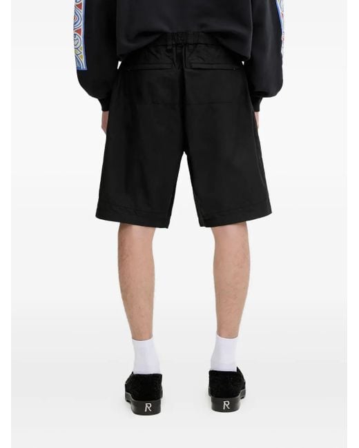 Shorts Con Tasca Applicata di Human Made in Black da Uomo