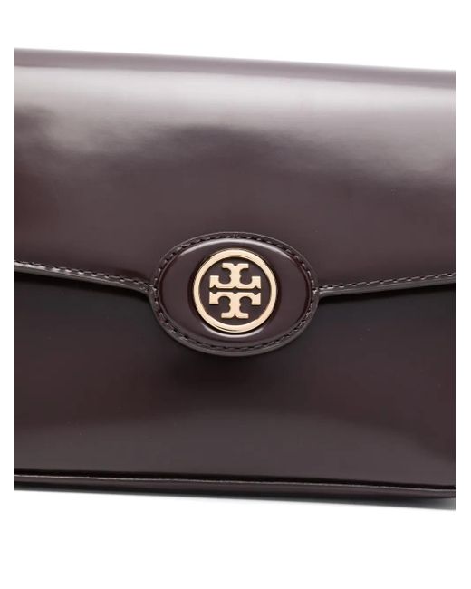 Borsa A Spalla Crosshatched di Tory Burch in Gray