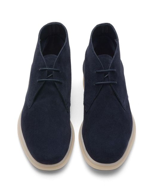 Church's Blue Lace-up Suede Boots for men