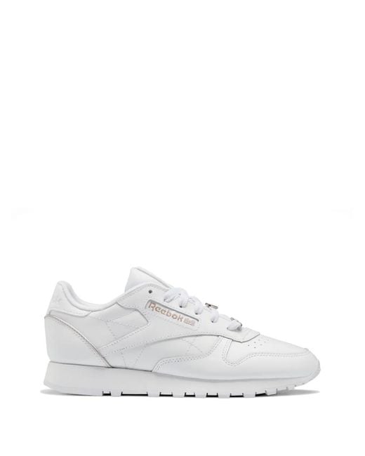 Reebok White Classic Leather Sneakers