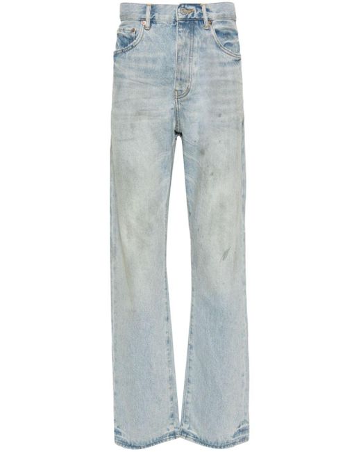 Purple Brand Halbhohe P011 Straight-Leg-Jeans in Blue für Herren