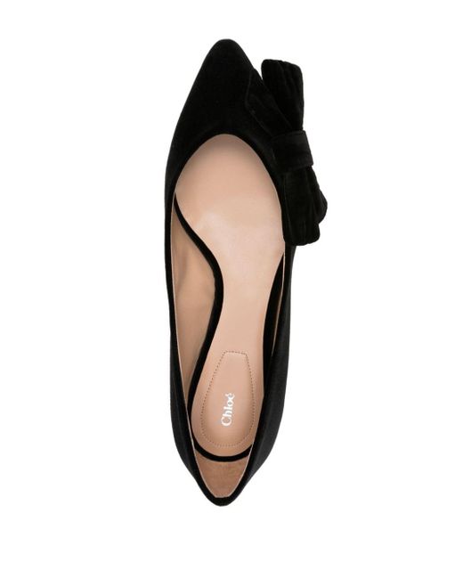 Chloé Black Théa Ballerina Shoes