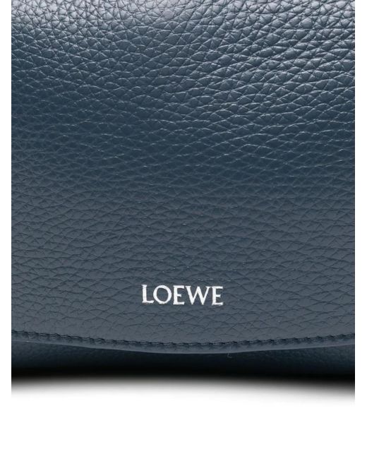 Loewe Blue Pebble Leather Camera Bag for men