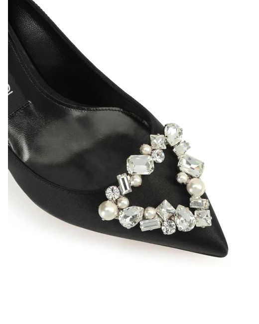 Sergio Rossi Black 90Mm Godiva Pumps