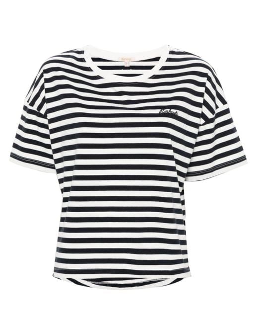 Barbour Black Adria Striped T-shirt