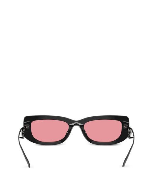 Prada Pink Rectangle-Frame Sunglasses