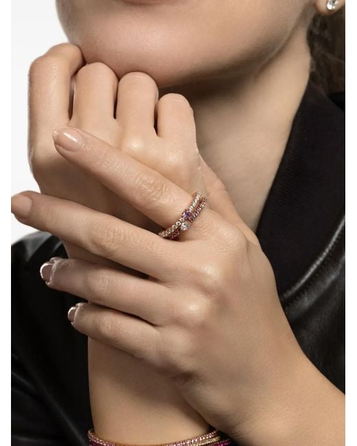 ’ROBERTO DEMEGLIO Pink Bague Extensible En Saphir