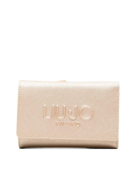 Liu Jo レディース ナチュラル エンボス 二つ折り財布