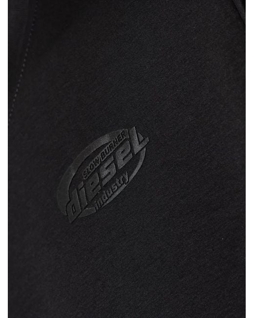 DIESEL Black 100% Cotton T-Shirt Design for men