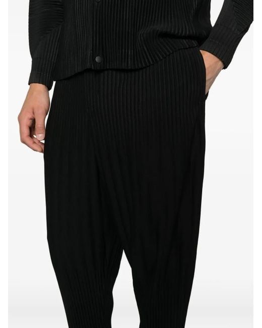 Homme Plissé Issey Miyake Black Homme Plisse' Issey Miyake Pleated Trousers for men