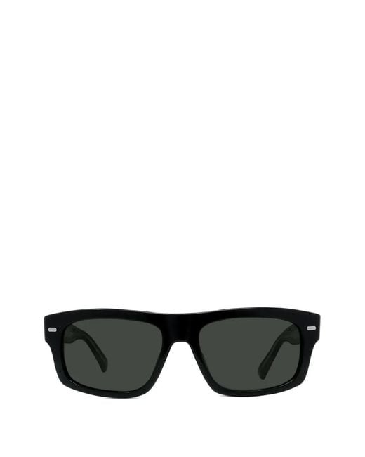 Vuarnet Black Belverdere Rectangle Sunglasses for men