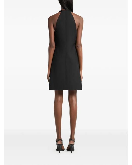 Courreges Black Logo-Detail Mini Dress