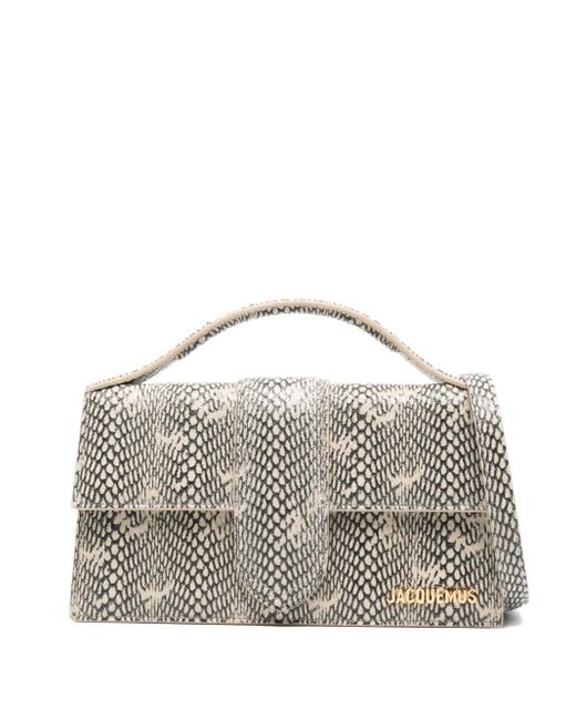 Jacquemus Gray 'Le Grand Bambino' Handtasche
