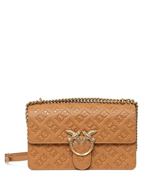 Pinko Love One ショルダーバッグ Brown