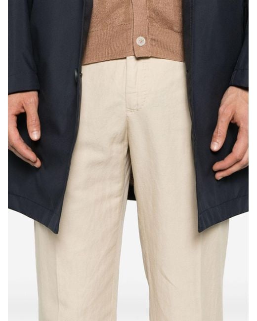 Incotex Natural 39 Linen-blend Chino Trousers for men