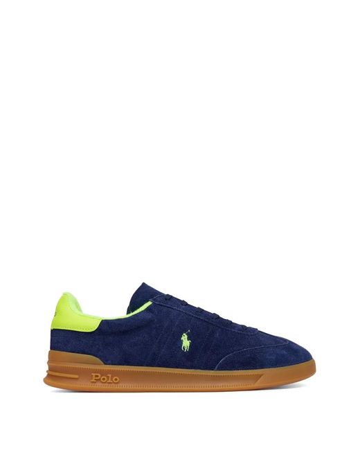 Polo Ralph Lauren Blue Heritage Aera Lace-Up Sneakers