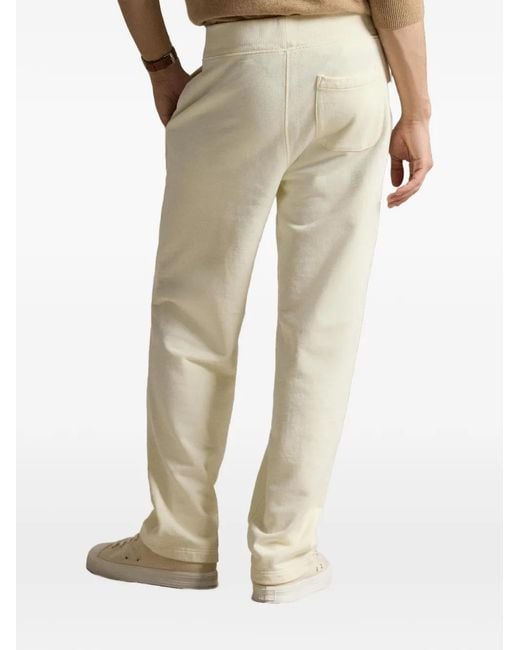 Polo Ralph Lauren White Loopback Cotton Trousers for men