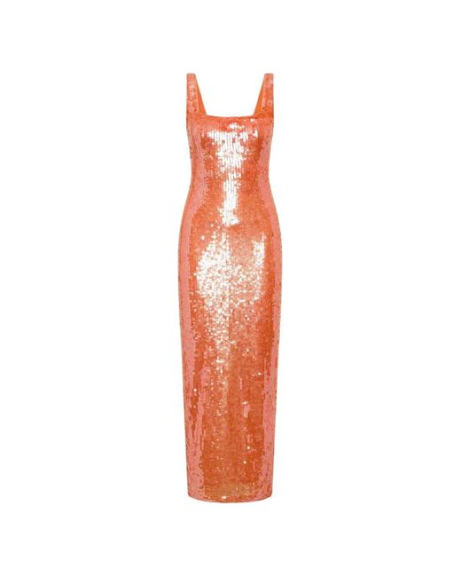 Rachel Gilbert White Kayla Sequin-Embellished Gown