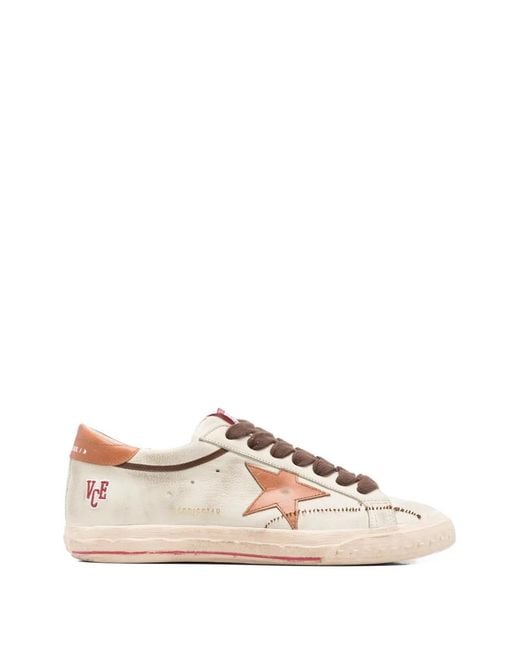 Golden Goose Deluxe Brand Pink Star-Applique Leather Sneakers for men
