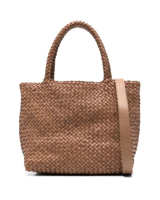 Officine Creative ウーブン ハンドバッグ Brown