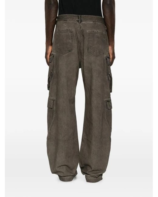 Rick Owens Gray Belt-Loop Faded-Effect Jeans for men