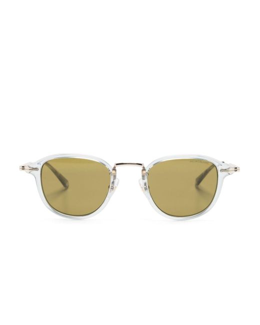 Montblanc Natural Mb0336s Round-frame Sunglasses for men