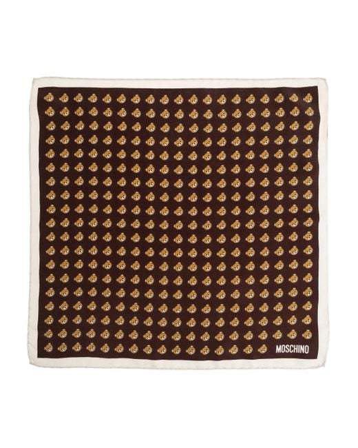 メンズ Moschino テディベア ポケットチーフ Brown