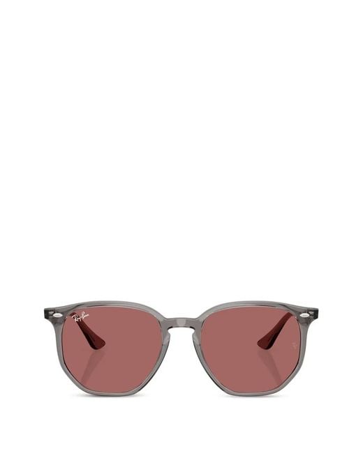 Ray-Ban Pink Round-Frame Sunglasses
