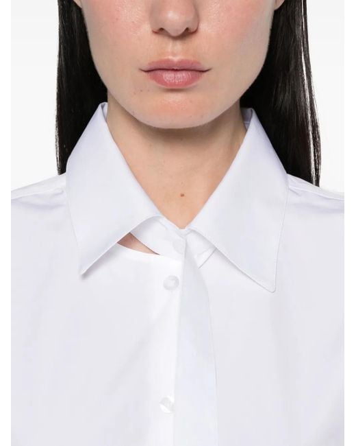 Camisa Deconstruida Rohe de color White