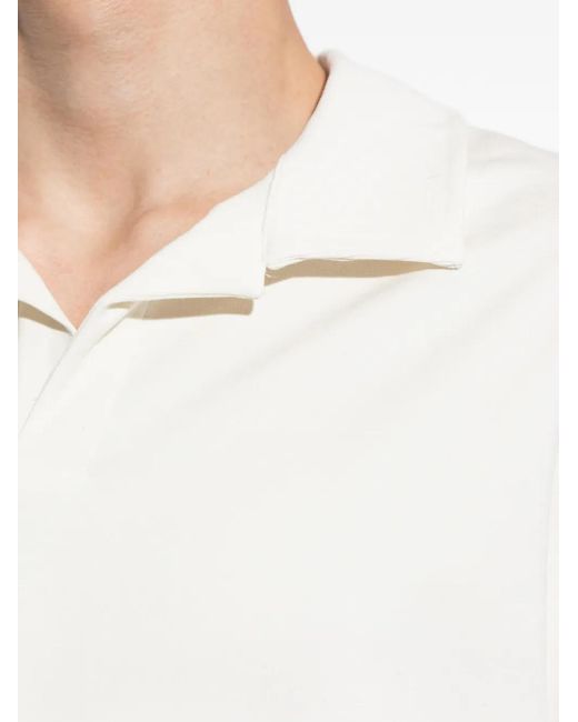 Hanro White Short-Sleeve Polo Shirt for men