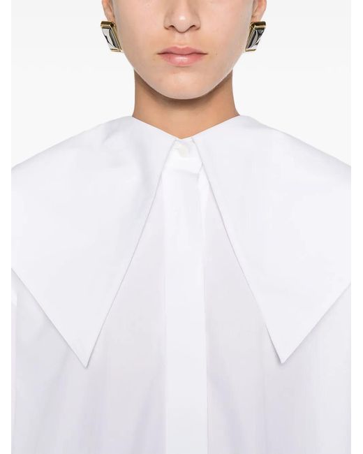 Viktor & Rolf White Volant-Detail Shirt