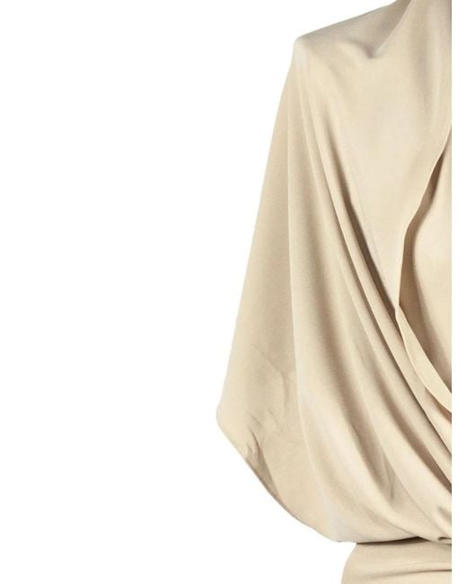 ANDAMANE White Annie Hooded Midi Dress
