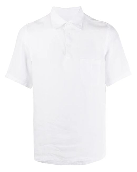メンズ Costumein Corfù リネン ポロシャツ White