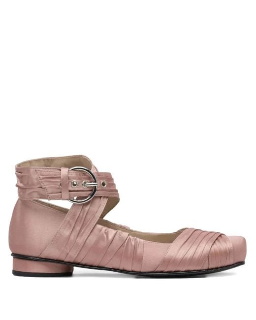 Ballerine Volant Con Fibbia di Alohas in Pink