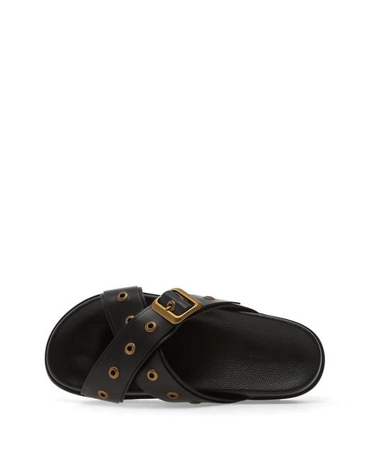 AllSaints Black Suki Sandals
