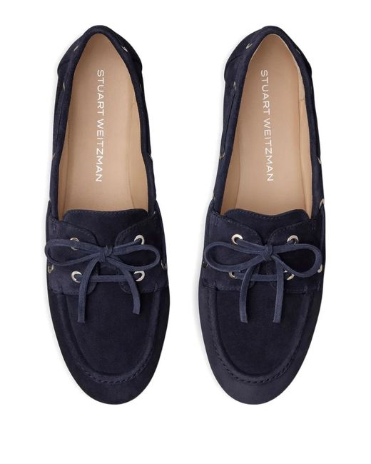 Stuart Weitzman Blue Tinsley Loafer