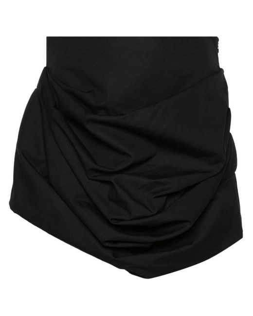 Minijupe à design drapé Magda Butrym en coloris Black