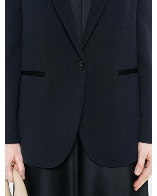 Forte_forte Blue Single-Breasted Blazer Jacket