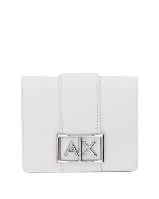 ARMANI EXCHANGE White Logo-Detail Wallet