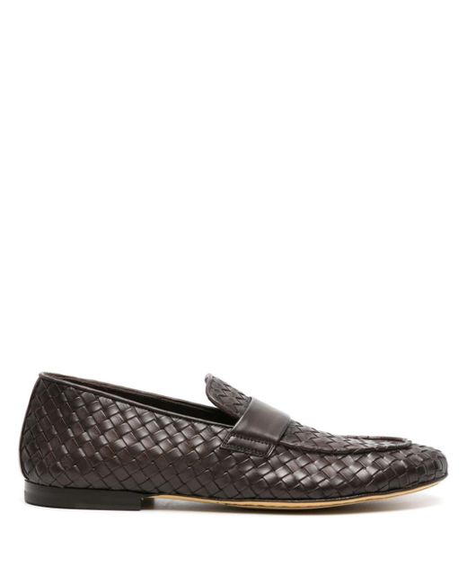 Officine Creative Gray Airto 001 Interwoven Leather Loafers for men