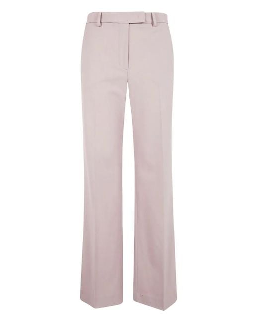 Seventy Pink Buttoned-Pocket Wool Trousers